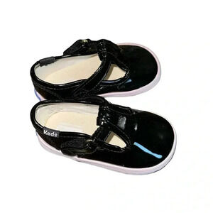Keds Patent Leather Cap T-Strap Sneakers Size 3